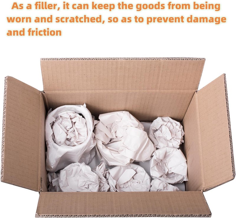 longteam 12 * 12 inch Packing Paper Moving supplies for Protecting Fragile China and Glasses, Small Wrapping Paper moving essentials for Shipping and Moving Box Filler (100 Sheets) - Image 5